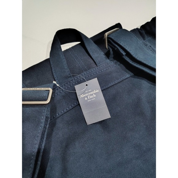 Abercrombie & Fitch Handbags - Abercrombie & Fitch Backpback navy blue womens Messenger bag purse Canvas